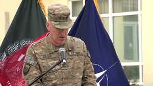 NTM-A Commander delivers remarks during 9/11 Ceremony