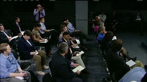 George Little Briefs the Pentagon Press Corps
