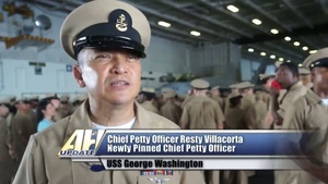 All Hands Update: USS George Washington Honors Newest Chiefs