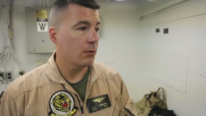 Harriers Conduct Night Landings While at Sea