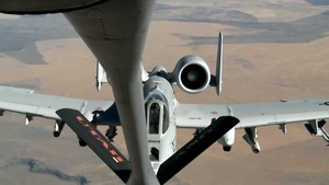 KC-135 Refuels Thirsty A-10s