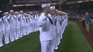 All Hands Update: SECNAV Reenlists Sailors at San Diego Padres Baseball Game