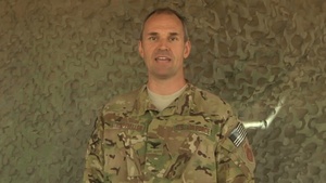 Col. Trumpfheller Gives a Shout out to the Aztecs