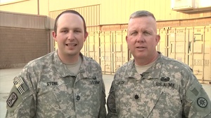 Lt. Col. Fred Julch, Sgt. 1st Class Adam Stone