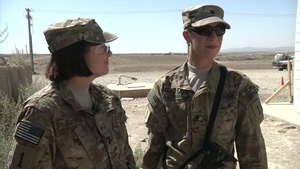 Cheers for Troops: Sgt. Christine Boutros,  Spc. Samantha Tram