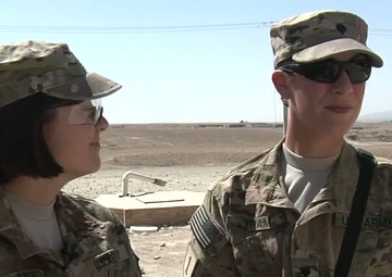Cheers for Troops: Sgt. Christine Boutros,  Spc. Samantha Tram