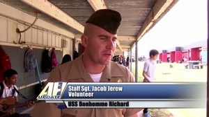 All Hands Update: USS Bonhomme Richard Visits School in Guam
