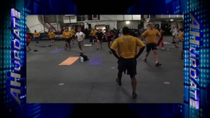 All Hands Update: San Diego Civilians Experience Navy Boot Camp Workout Aboard USS Midway