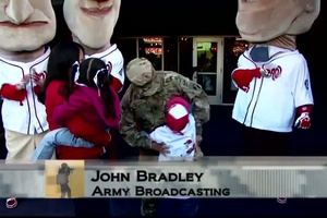 Soldiers Update: Soldier and Family Reunited at Baseball Game