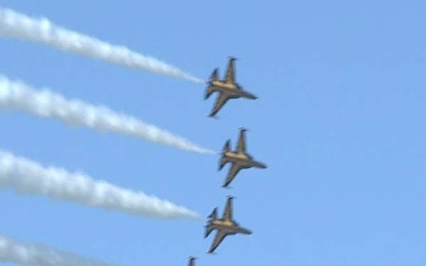 Black Eagles practice on Osan AB
