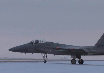 120th Fighter Wing F-15s in Snow