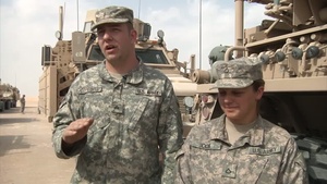An Army Wrecker on tip-toes