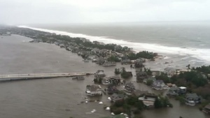 Aerial view of the New Jersey coastline near Seaside Heights