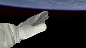 Astronaut Touches Hubble Animation