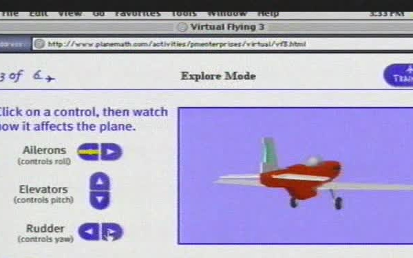 NASA Connect - FOFE - Plane Math Web Activity