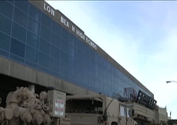 Hurricane Sandy Relief: Army Reserve Soldiers Pump Out Flood Water During Snow Storm