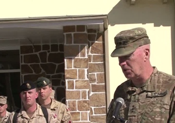 NTM-A Commander Delivers Remembrance Day (Veterans Day) Remarks in Afghanistan