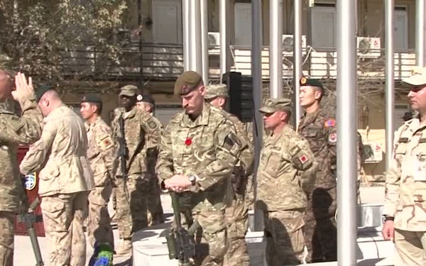 NTM-A Remembrance Day Ceremony (Veterans Day)