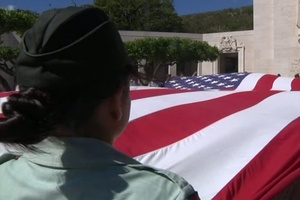 Veterans Day ceremony at the Pacific Memorial Cemetery