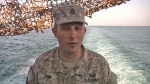 Look Live for Army Mariners Work with Navy Ships