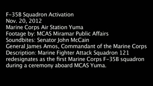 F-35B Squadron Activation