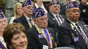 Former 4ID Soldier recieves Purple Heart after six years.