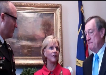 N.C. Governor Bev Perdue Receives National Guard Award