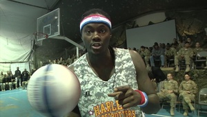 Harlem Globetrotters Visit Troops