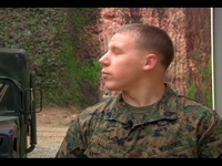 Food Service Specialist Teaches Students To Rappel