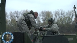 1438th Engineer Company Builds a Tactical Bridge