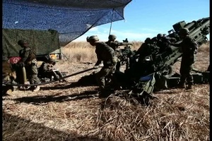 Mike Battery conducts live-fire training