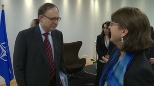Bilateral Meeting NATO SG Rasmussen - MFA of Georgia Mrs Panjikidzé