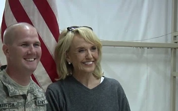 Governor Janice K. Brewer Visits Camp Buehring, Kuwait B-Roll (HD)