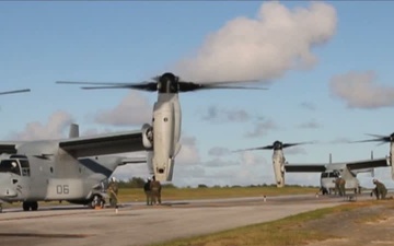 Ospreys Make Historic Landing on Tinian