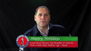 Holiday Greetings from Command Chief Master Sgt. Bradlee Farrin, Maine National Guard