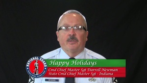 Holiday Greetings from Command Chief Master Sgt. Darrell Newman, Indiana National Guard