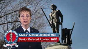 CMSgt Jelinski-Hall Wishes the National Guard a Happy 376th Birthday