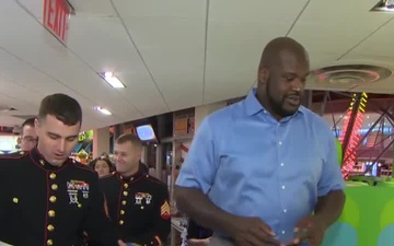 Shaq Teams with Marines in &quot;Toys for Tots&quot; Effort