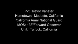 Pvt. Trevor Vanater Graduates From Patriot Academy's Last Class