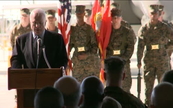 VMFA-121 Re-Designation Ceremony with F35B Lightning II Footage