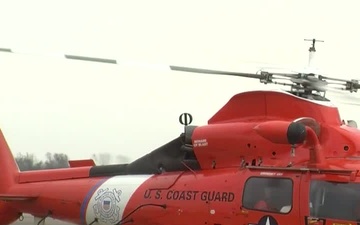Coast Guard aircrew lands after rescuing overdue boater
