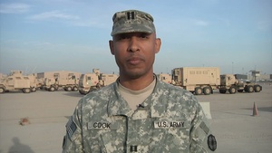 Capt. Sean Cook wishes his wife happy graduation