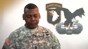 Depression Awareness - 101st Airborne Division Command Sgt. Maj. Alonzo Smith