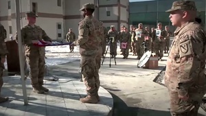 Soldiers Update: Sandy Hook Flag Raising Ceremony