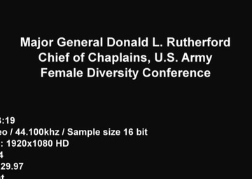 Major General Donald L. Rutherford: Female Diversity