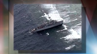 Crew Transfered from Stranded Minesweeper