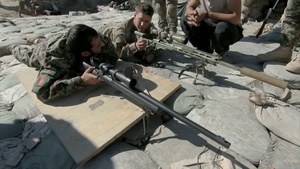 Category J - Army Sniper Trains Afghans
