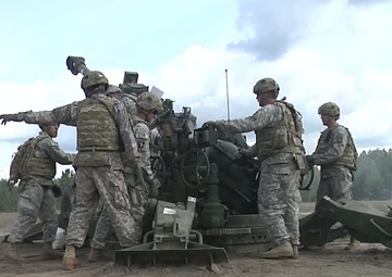 Glory Battalion M119 and M777 Live Fire at JRTC