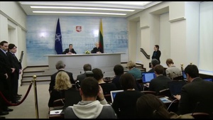 NATO Secretary General and Lithuanian President Press Conference, B-Roll