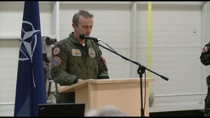 NATO Secretary General Visiting Šiauliai Air Base, Lithuania